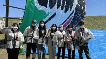 【国際経営学部】春日部伝統の「大凧あげ」に挑戦